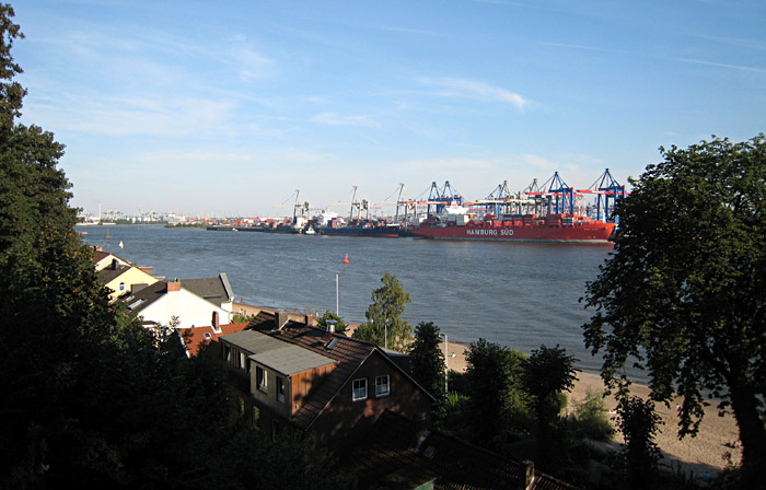 Die Elbe in Hamburg